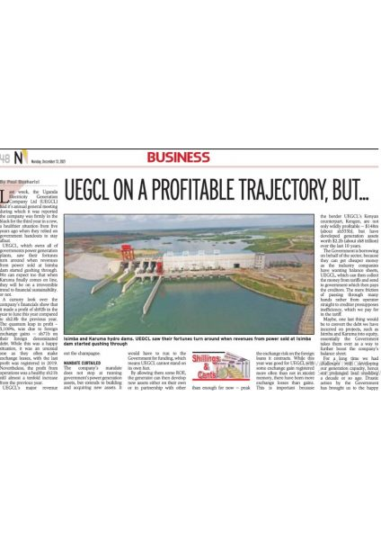 UEGCL on Profitable trajectory, but