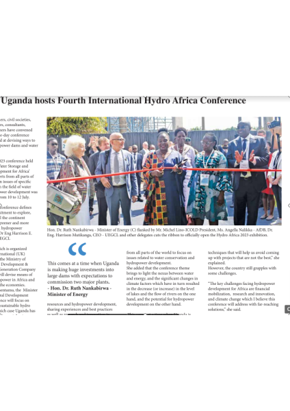Uganda Hosts Fourth International Hydro Africa Conference