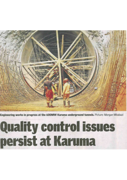 Quality Control issues persist at Karuma